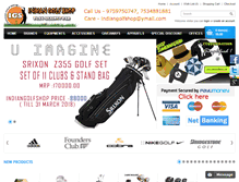 Tablet Screenshot of indiangolfshop.com